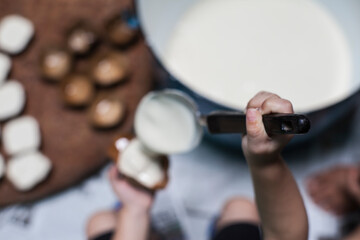 Making Dough Dessert