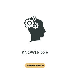 knowledge icons  symbol vector elements for infographic web