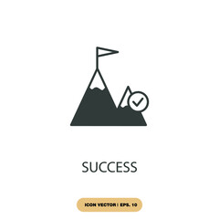 success icons  symbol vector elements for infographic web