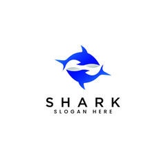 Two Shark Blue logo design