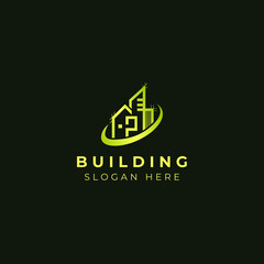 Elegant Gold Building house Logo template