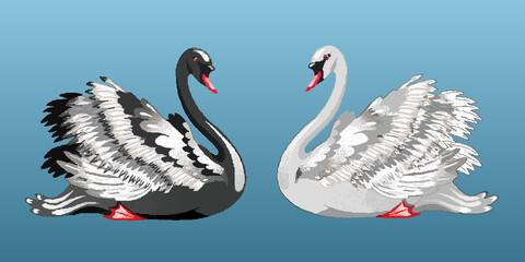 Swan-Pixel-Art