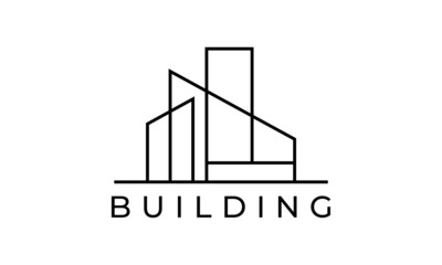 building construction logos, vectors, illustrations.