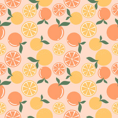 seamless pattern with fruits