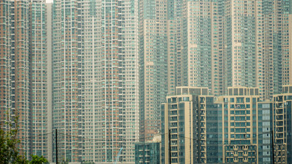 Edificios residencias  em Hong Kong