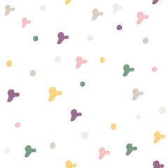 Abstract seamless pattern. Simple organic shape. Colorful surface design