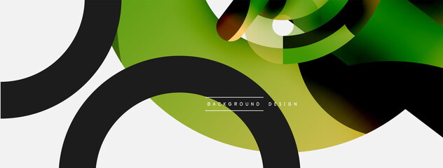 Circle abstract background. Vector illustration for wallpaper banner background card or landing page