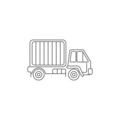 Truck icon logo template design illustration vector