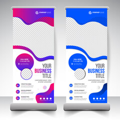 Corporate Roll Up Banner signage banner design template 