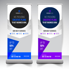 Corporate Roll Up Banner signage banner design template 
