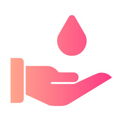 save water gradient icon