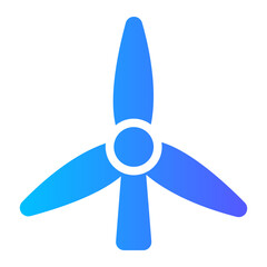 wind turbine gradient icon