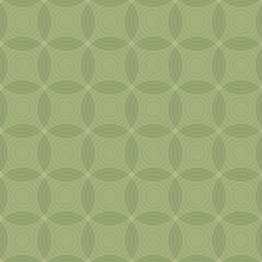 Green zen geometric seamless vector pattern. Simple, minimal, soft, circle design. Abstract decorative subtle, peaceful and tranquil background. Repeat, backdrop surface texture print. 