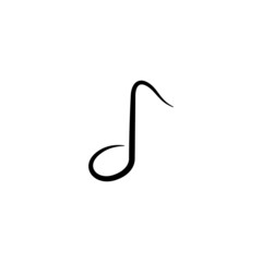music note logo illustration design