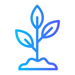 plant gradient icon