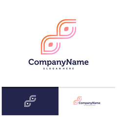 Letter F, J, S logo vector template, Creative F, J, S logo design concepts