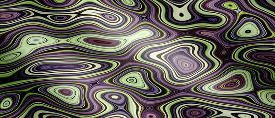 Green liquid marble ink scape abstract background