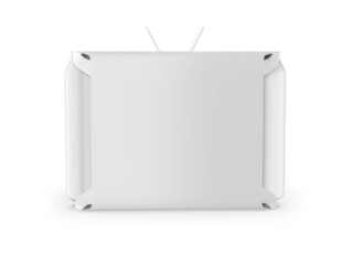 Blank Paper 6 Pack Cans Template, 3d render illustration.