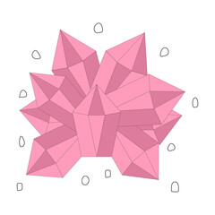 diamond in flat style . flat design