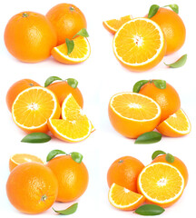 Orange fruit collection