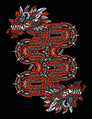 quetzalcoatl red aztec god