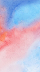 Abstract blue red watercolor paint background. Vector illustration