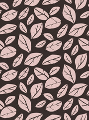 Fototapeta premium Seamless leaf pattern, floral print.