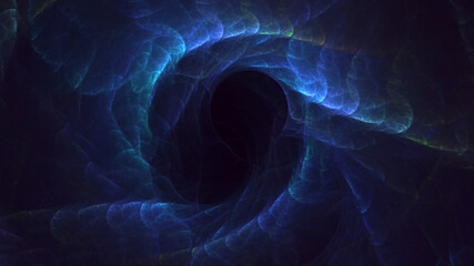 3D rendering abstract multicolor fractal light background