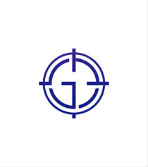 G initials modern creative vector logo template