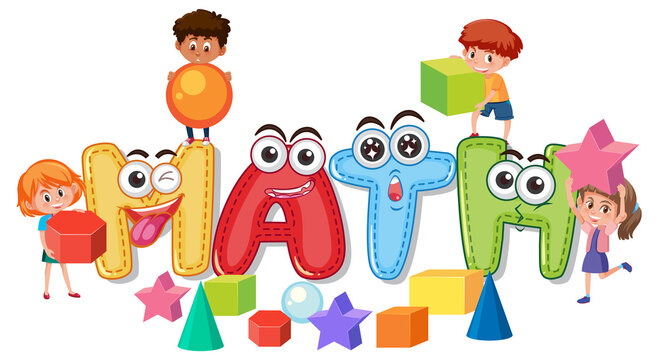 Font design for math and happy children