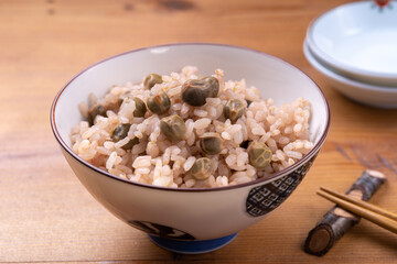 ツタンカーメンのえんどう豆の豆ご飯