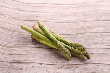 Raw ripe green fresh asparagus