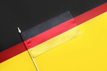 Flag of Germany on color background