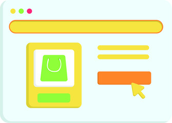 Internet web online store shopping market