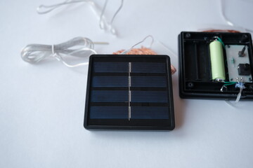 mini solar panel. AA battery charger based on solar panels. free solar power for small projects