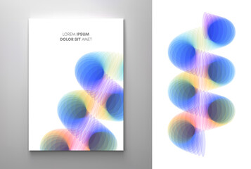 Fototapeta premium Abstract background. Spiral. 3d vector illustration. Design for banner, flyer, poster, cover or brochure.