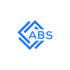 Obraz premium ABS technology letter logo design on white background. ABS creative initials technology letter logo concept. ABS technology letter design. 
