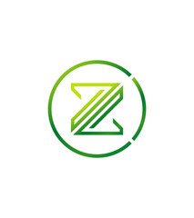 Z letter creative modern vector logo template