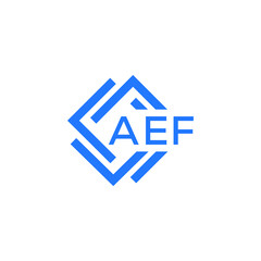 Obraz premium AEF technology letter logo design on white background. AEF creative initials technology letter logo concept. AEF technology letter design. 
