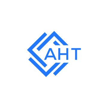 AHT technology letter logo design on white  background. AHT creative initials technology letter logo concept. AHT technology letter design.
