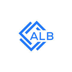 ALB technology letter logo design on white  background. ALB creative initials technology letter logo concept. ALB technology letter design.
