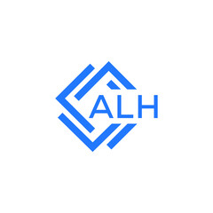 ALH technology letter logo design on white background. ALH creative initials technology letter logo concept. ALH technology letter design.