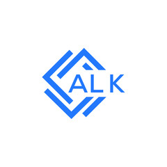 ALK technology letter logo design on white  background. ALK creative initials technology letter logo concept. ALK technology letter design.
