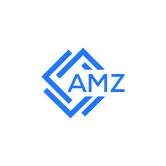 Obraz premium AMZ technology letter logo design on white background. AMZ creative initials technology letter logo concept. AMZ technology letter design. 