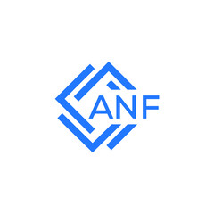 Obraz premium ANF technology letter logo design on white background. ANF creative initials technology letter logo concept. ANF technology letter design. 
