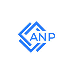 ANP technology letter logo design on white  background. ANP creative initials technology letter logo concept. ANP technology letter design.
