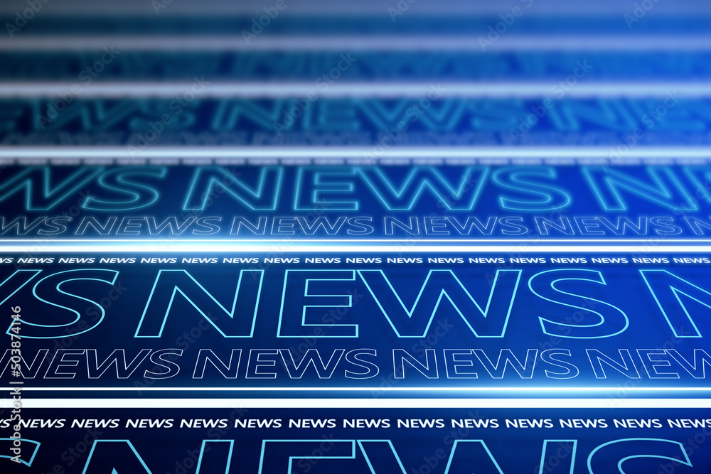 Poster abstract glowing blue breaking news pattern texture. headline, communication and global world concep