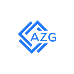AZG technology letter logo design on white  background. AZG creative initials technology letter logo concept. AZG technology letter design.