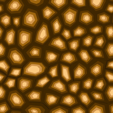 Abstract modern turtle shell seamless pattern. Animals trendy background. Brown decorative vector illustration for print, fabric, textile. Modern ornament of stylized skin