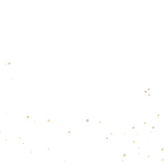 Gold Glitter Stars. Luxury Shiny Confetti.